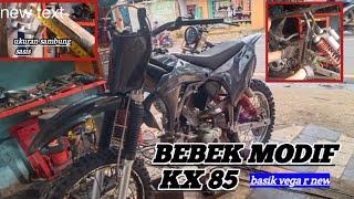 Cara buat frame bebek modif kx 85 basik vega r new #srm578otomotif