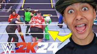 Its the ULTIMATE YOUTUBER Royal Rumble in WWE 2K24