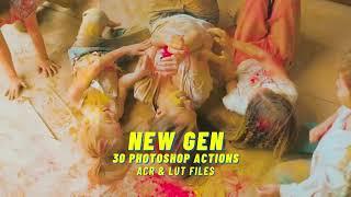 30 New Gen Photoshop Actions & Video LUTs | Energetic, Colorful Effects for Modern Generation