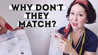 WHY DON"T MY SEAMS MATCH? Is it a pattern tracing, fabric cutting or pinning issue? Sewing Q&A