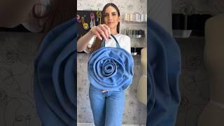 Upcycle your jeans Rosette Tote Bag #costura #sewing #upcycle #asmr #rosette