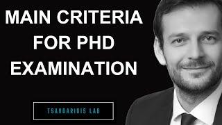 How the examiners assess the quality of PhD thesis and candidate  | E11