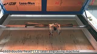 [LaserMen] Dual Head Two Way Movable Co2 Laser Cutting Engraving Machine