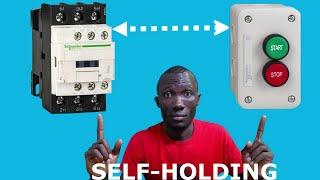 contactor self holding with push button | start stop button | on off button | ELECTERCA