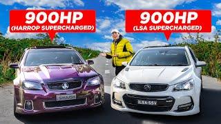 Supercharged V8 Holden Commodore SHOWDOWN: LSA VF SS v HARROP VE SS