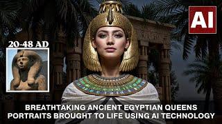 Breathtaking Ancient Egyptian Queens Portraits Brought To Life Using AI Technology