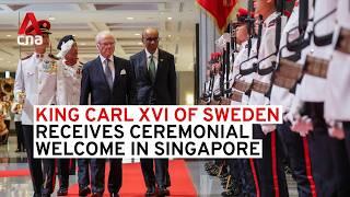 Sweden King Carl meets Singapore president Tharman