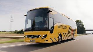 New 2025 Mercedes Tourismo coach - Safety Tests and Test Drive