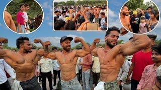 Shirtless Public Reaction in CP with Aadi Nagar 