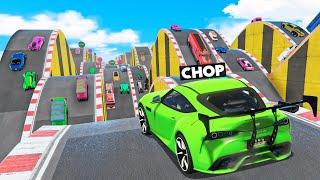 GTA 5 SUPER CAR MAYHEM MEGA RAMP CHALLENGE WITH CHOP