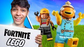 Jogando LEGO FORTNITE enquanto monto LEGO NA VIDA REAL! 