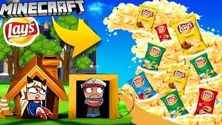  BAZA VS TSUNAMI CHIPSÓW LAY'S - MINECRAFT TSUNAMI CHALLENGE | Vito VS Bella