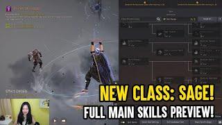 NEW BDO CLASS SAGE - Full Main Skills preview & gameplay details