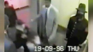 MJ spots camera in elevator