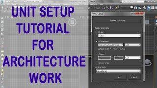 3ds max tutorial HINDI : How to set unit setup for Architectural modeling