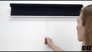 Chicology Home | Snap-n'-Glide Cordless Roller Shade Tutorial - Attach Cord + Demo (Step 6/6)