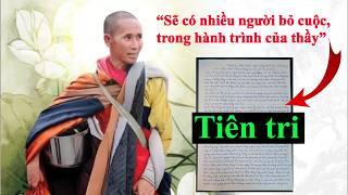 Mới Bài văn Tiên tri về thầy Minh Tuệ về miền đất phật