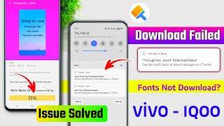 Font not downloading in vivo issue solved | font download failed vivo | vivo themes not download