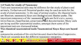 TOOLS FOR STUDY OF TAXONOMY