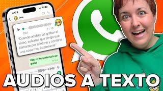 ¡¡POR FIN!! Transcribe AUDIOS de WhatsApp a TEXTO con este TUTORIAL