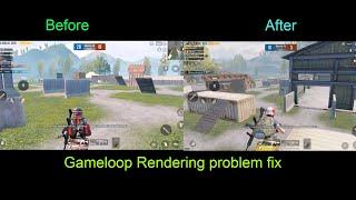 Pubg emulator glitch fix /Pubg Mobile Rendering fix/emulator graphic rendering problem after update