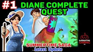 Gardening & Milk Delivery |  Diane Complete Quest |  Summertime Saga 0.20.1 | Full Walkthrough #1