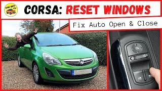 Vauxhall Corsa D: Reset Windows After Battery Disconnect (Fix Auto Open & Close)