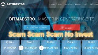 bitmaestro.cc Scam Alert New Hourly Site Scam Don't Invest.