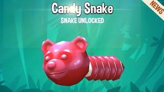 Snake Rivals - NEW SNAKE UNLOCKED!! Candy Snake !!