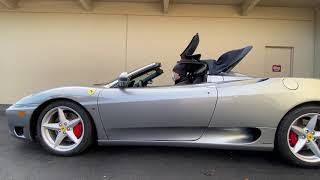 21k-Mile 2004 Ferrari 360 Spider Convertible Top Operation @bringatrailer