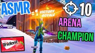 ASMR Gaming  Fortnite Arena Champion! Relaxing Gum Chewing  Controller Sounds + Whispering 