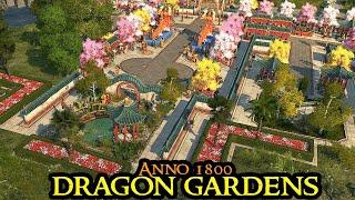 Anno 1800 DRAGON GARDEN DLC Overview - New Asian Ornaments & Cosmetic Pack | Megacity Beautification