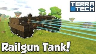 Hawkeye Railgun Tank - TerraTech [Ep.11 - S2] - Let's Play TerraTech 0.7.2