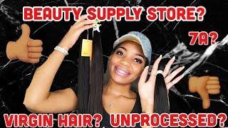 BADDIE ON A BUDGET | $23 Beauty supply store virgin hair | Lauryn J