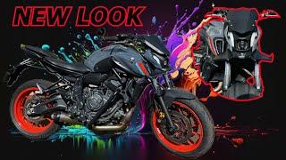 هذي هي إضافات لزت لدراجتي نيو لووك / NEW LOOK YAMAHA MT07