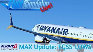 iFly MAX 8 Update | Release der Vollversion | Stansted EGSSSalzburg LOWS | VATSIM | MSFS2020 | Live