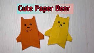 Easy Paper Bear | Origami Bears  | How to make a paper Bear 