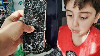 Efe Teyzesinin Cep Telefonunu Kırdı Teyzesi Çok Kızacak!! Eğlenceli  Çocuk Videosu