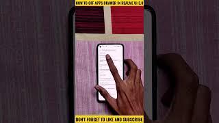 HOW TO OFF APPS DRAWER IN REALME UI 3.0 #shorts #realme #realmeui3.0