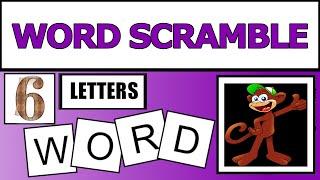 6-Letter Scramble Words-   |Jumble Word Game- Guess the Word Game | SW Scramble