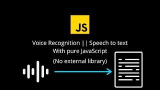 Speech to Text with JavaScript | use voice to fill form in JS