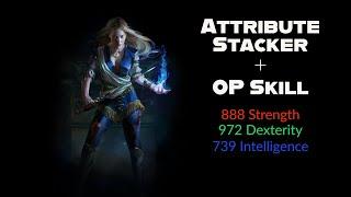 POE 3.21 All Attribute Stacker + OP Skill