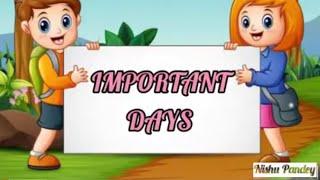 IMPORTANT DAYS #GK #kids #important #days #India