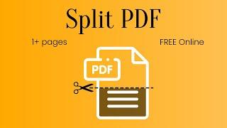 How To Split a PDF for Free Online Without Using Any Software  | Extract PDF Online FREE