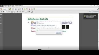 Adobe acrobat has stopped working