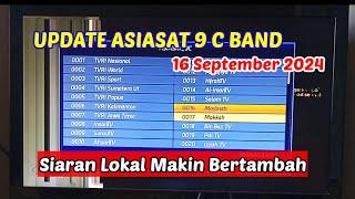 Update terbaru Asiasat 9 C Band di bulan September 2024