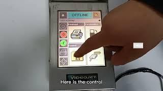 Let's take a look at the menu of Videojet 6210 inkjet printer!