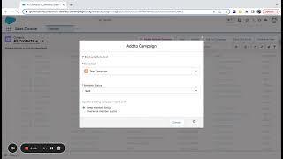 Adding Contacts to a Campaign List in Salesforce