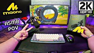 [POV] MAONO PD200X Sound ASMR  | PUBG MOBILE Emulator 90 FPS + HDR HD (Gameloop)