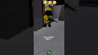 HOW TO DODGE IN ROBLOX PIGGY #shorts #funny